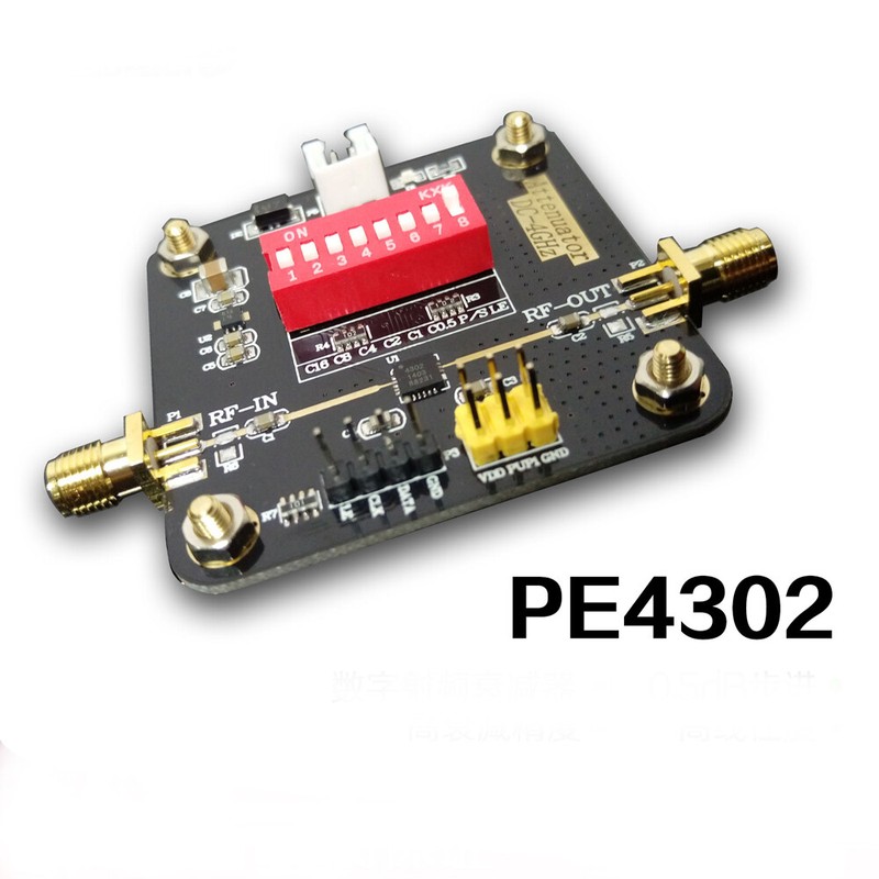 PE4302 Digital RF Attenuator Module DC-4000MHz Attenuation Digital Master Panel
