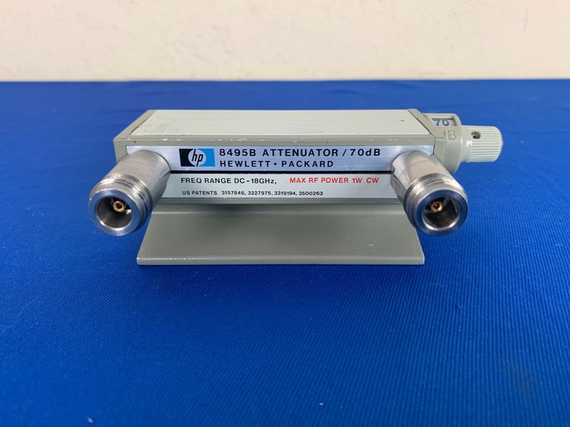 Agilent 8495B-001 DC-18GHz 0-70dB Step Attenuator, 10dB Steps, N