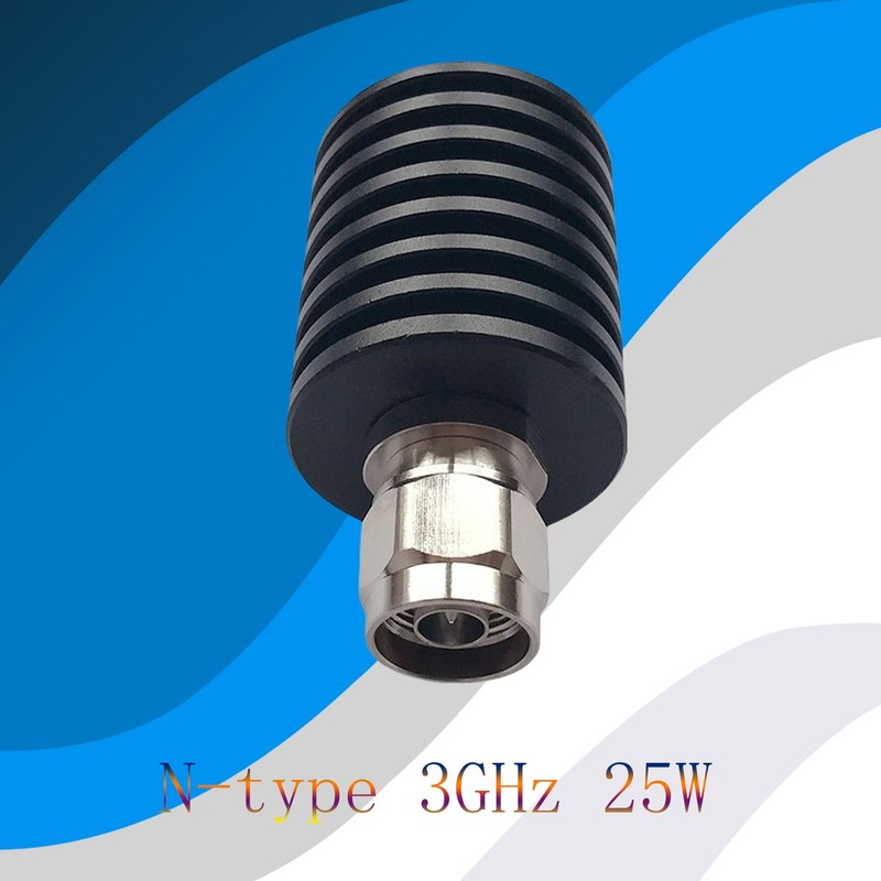 25W N Type RF Fixed Attenuator DC to 3GHz High Power Coaxial Attenuator with