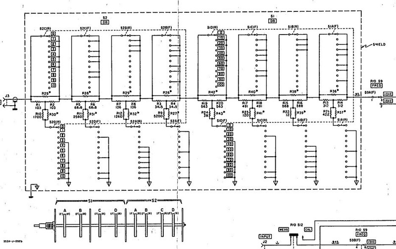 Hewlet Packard 353A-34 Step Attenuator 0 to 100 dB, 600Ω impedance DC/Audio gallery