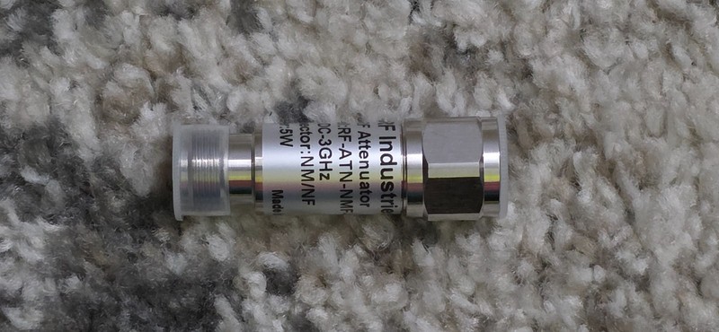 RF Industries RF-ATN-NMF-5W2 2dB RF Attenuator , 3GHz DC , NM-NF , 5 Watt gallery