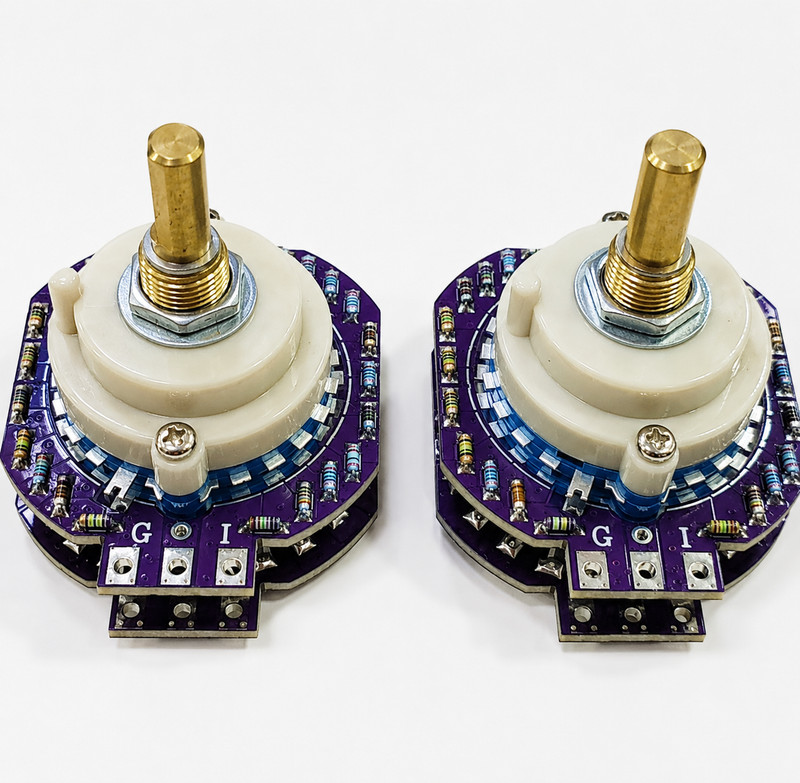 VALAB 24 Step Attenuator 100K Stereo Volume Control Upgrade Vishay – D Shaft