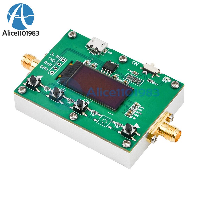 6Ghz RF Digital Attenuator 30DB Step 0.25DB OLED Pogrammable Attenuator Module gallery
