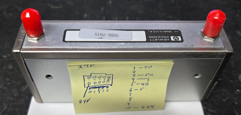 HP Agilent 5086-7815 4 GHz, 70 dB, Programmable Step Attenuator Tested! plots!
