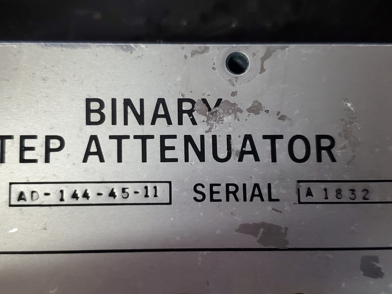 Weinschel AD-144-45-11 Binary Step Attenuator steps of 3, 6, 12, & 24 dB TESTED gallery