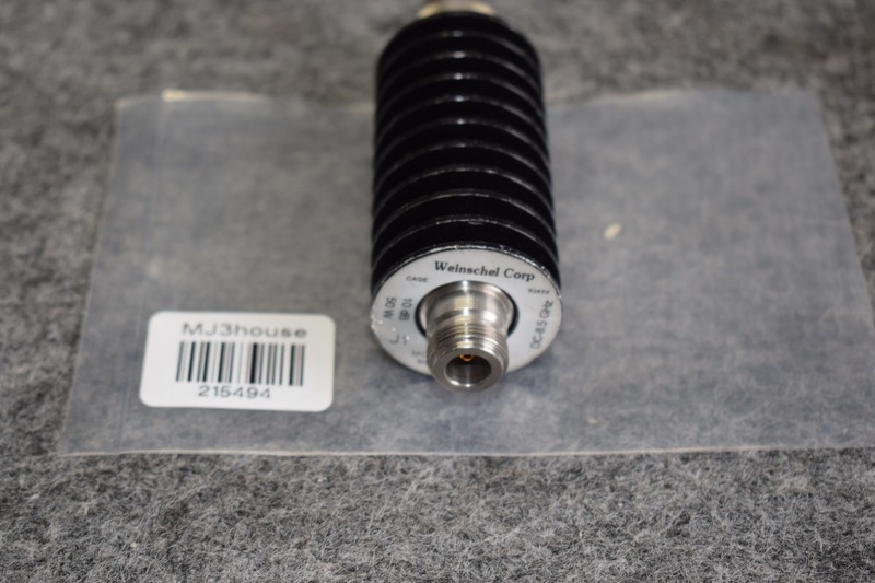 Weinschel 24-10-24 Fixed Coaxial Attenuator 10db DC-8.5 GHz #215494-R1*B62