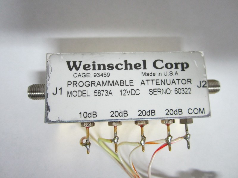 RF WEINSCHEL PROGRAMMABLE ATTENUATOR MICROWAVE FREQUENCY RACAL BIN#F3-48 gallery