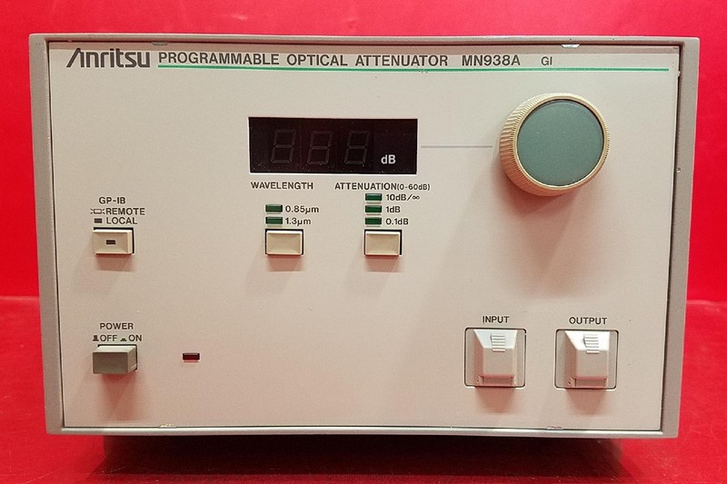 Anritsu MN938A Programmable Optical Attenuator 0 to 60dB, 0.1dB Steps