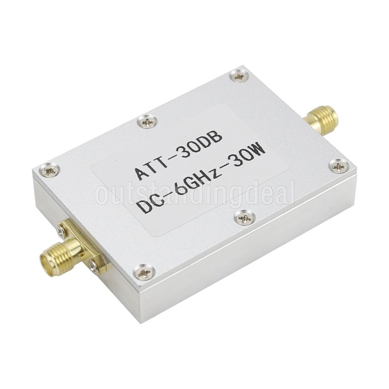 DC-6GHz 30W 30DB RF Attenuator fixed Attenuator SMA Female + SMA Female ot25 gallery