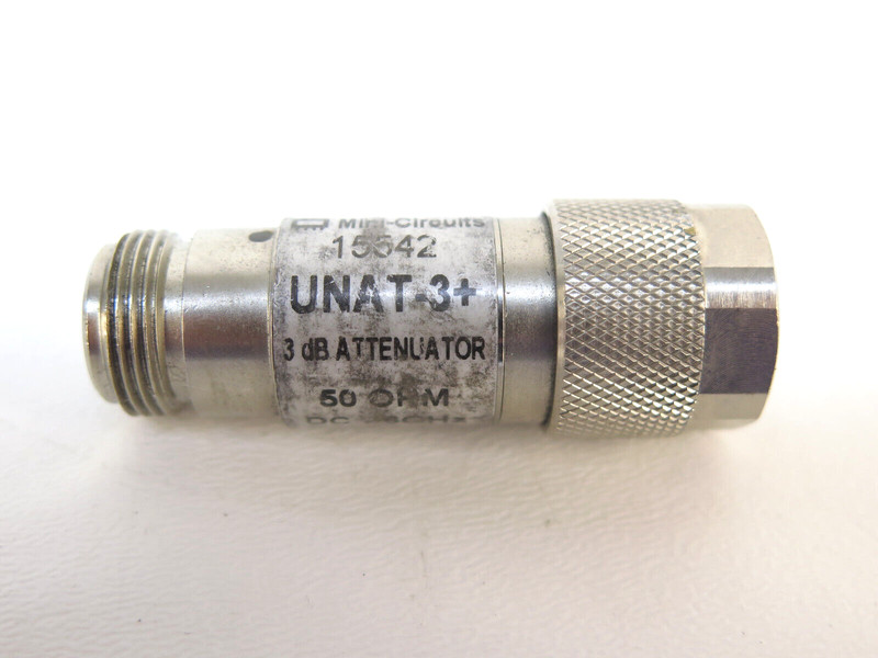 Mini-Circuits UNAT-3+ DC - 6 GHz, 3 dB, 1 W, Type N (M-F) Fixed Attenuator gallery
