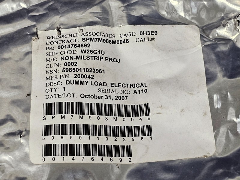 Weinschel 100W DC 2.4 GHZ 200042 Electrical Termination Dummy Load Attenuator gallery