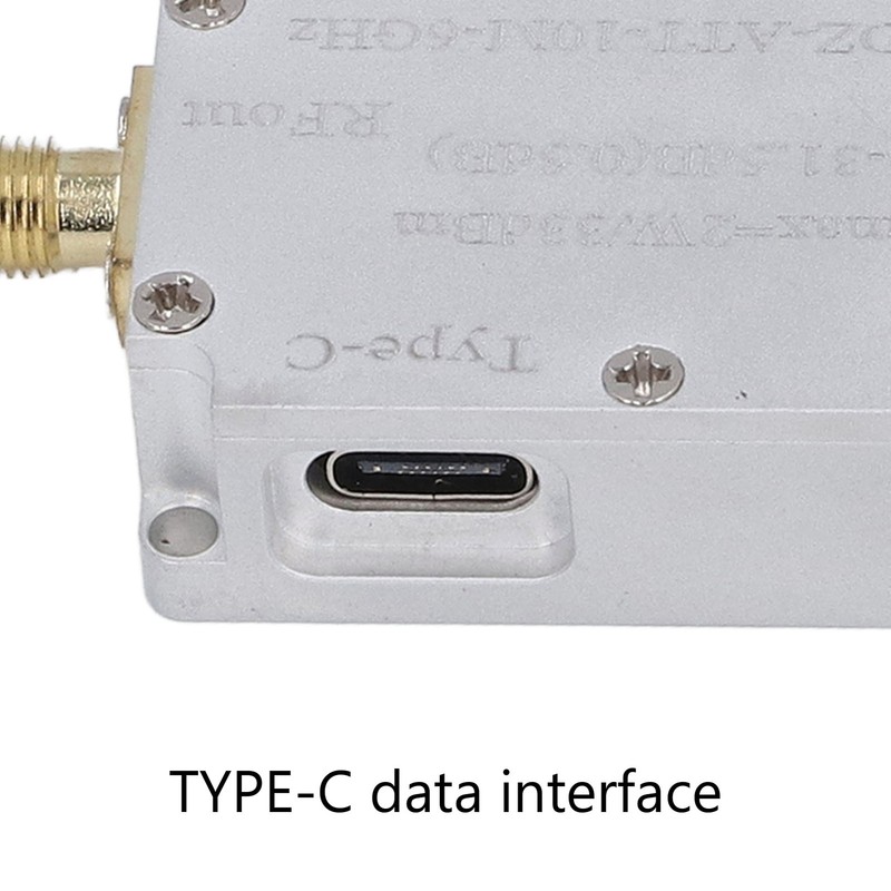 Digital Attenuator TYPE C SMA Female 2W 0‑31.5dB 10M‑6GHZ CNC Digital Attenuator gallery