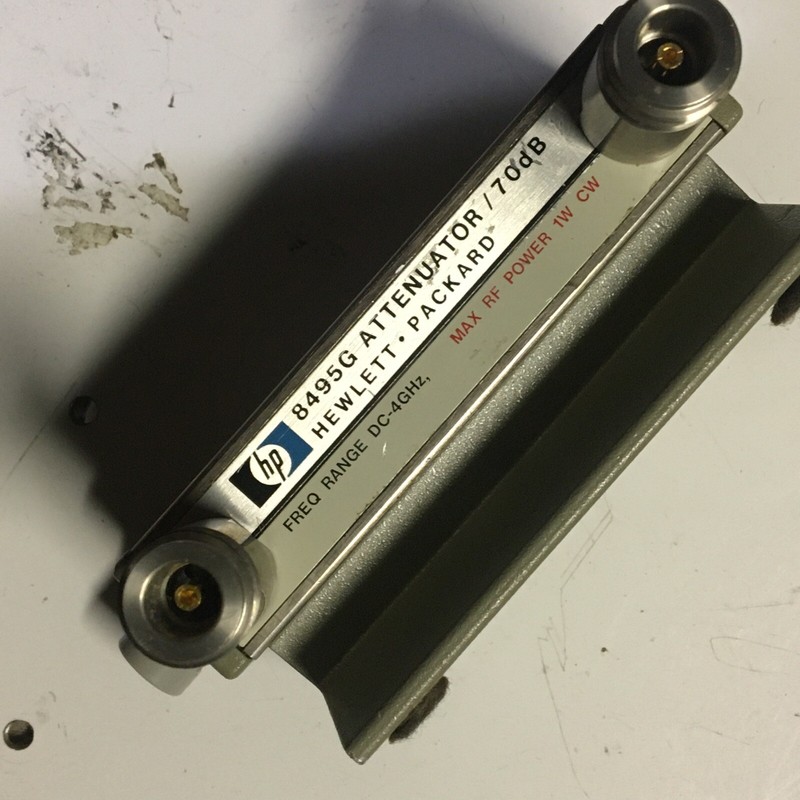 HP Keysight Agilent 8495G Programmable Step Attenuator 70dB Opt 001 & Stand gallery