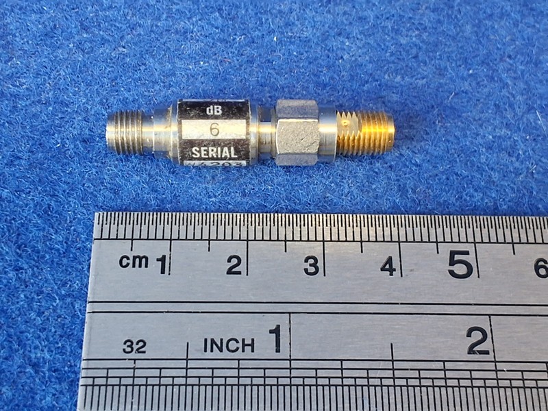 Weinschel Fixed Attenuator Model 3M 6 dB, dc TO 12.4 GHz. gallery