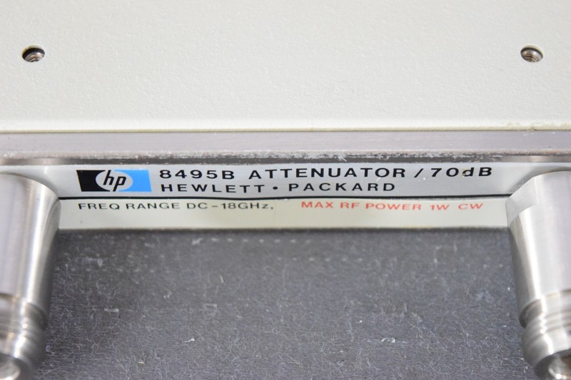 HP 8495B /001 Manual Step Attenuator, DC to 18 GHz; 0 to 70 dB; 10 dB steps gallery