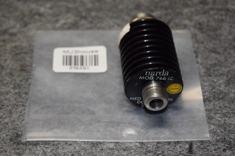 NARDA 766-10 COAXIAL ATTENUATOR UP TO 4 GHZ, 20 W #215451-R1*B62