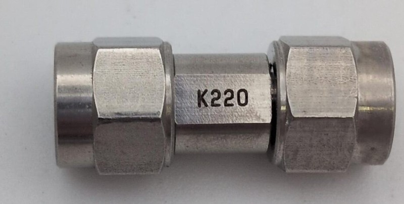 ANRITSU WILTRON K220 COAXIAL ADAPTER AA1249 connector K-male to K-male 2.92mm gallery