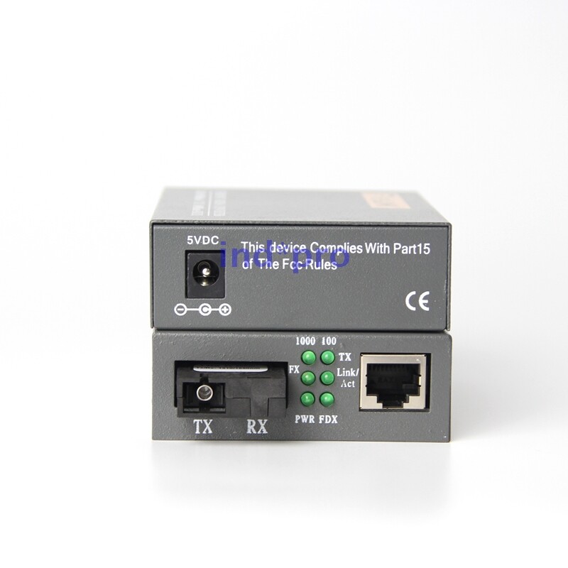 New 10/100/1000 Base-T To 1000 Base-SX/LX Ethernet Media Converter HTB-GS-03A/B gallery