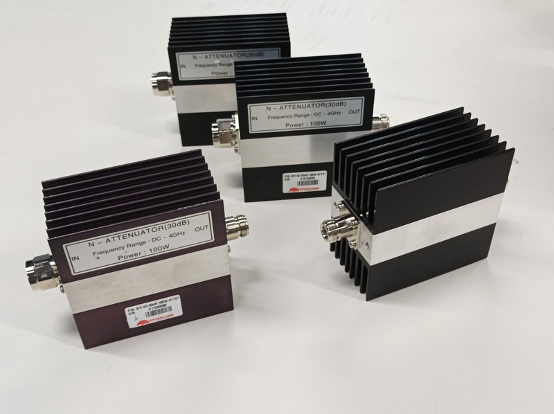 Wevercomm WV-4G-30dB-100W-ATT01, N attenuator 30dB, DC-4GHz, 100W, set: 56pcs # gallery
