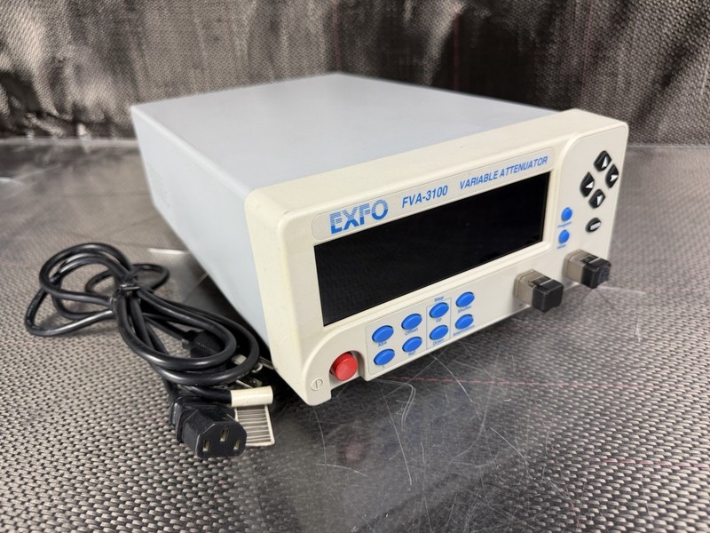 EXFO FVA-3100 Variable Attenuator w/ Power Cable *Guaranteed* VGC! Ships Fast
