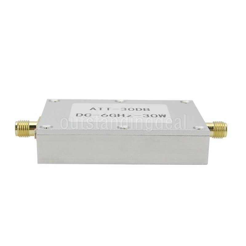 DC-6GHz 30W 30DB RF Attenuator fixed Attenuator f/ Power Meter Spectrum Analyzer gallery