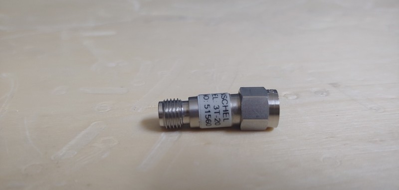 Weinschel 3T-20: Coaxial RF Attenuator 20 dB 2 W SMA(M) to SMA(F) (1560) gallery