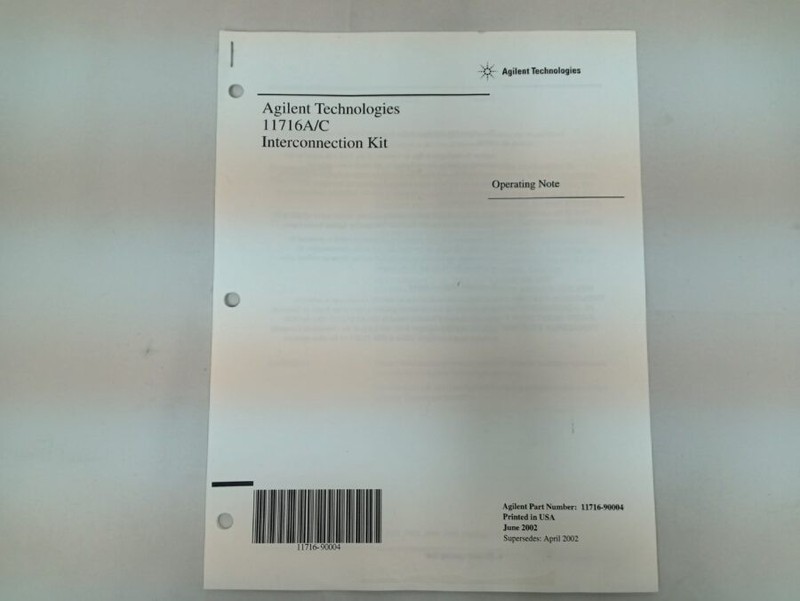Agilent 11716A Interconnect Test Adapter for 8753/8720 Network Analyzer Japan gallery