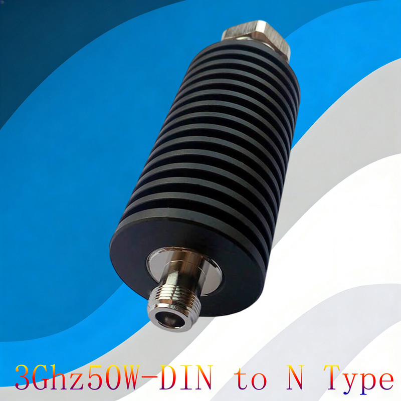 50W DIN(7/16) to N Type RF Attenuator 1dB-40dB 0-4GHz Coaxial Fixed Attenuator