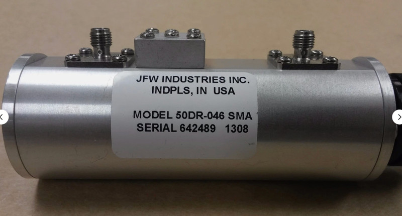 JFW INDUSTRIES Model 50DR-046 SMA Dual Rotary Attenuator, 0-50 dB, 2.5 GHz, SMA gallery