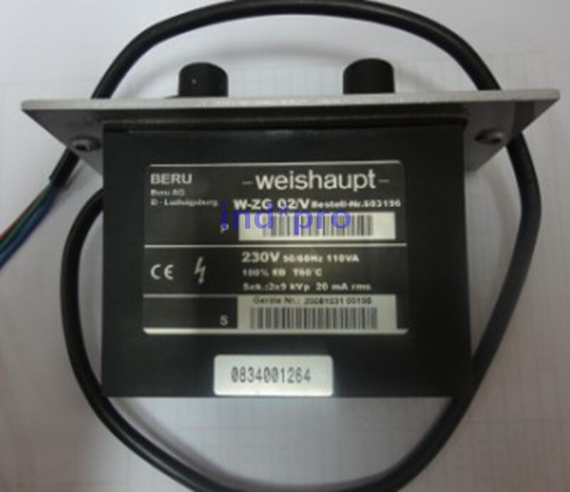Weishaupt W-ZG 02/V Ignition Transformer WZG 02/V 220V Brand New