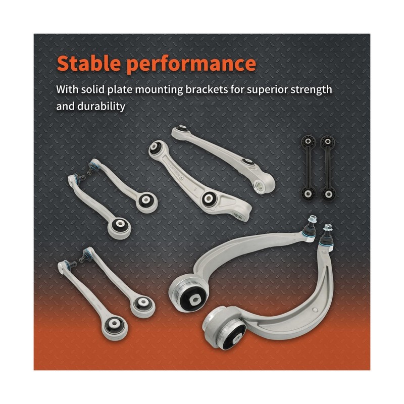 labwork 10pc Front Control Arm Ball Joint Suspension Kit Replacement for A4 A... gallery