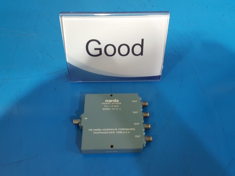Narda 4311C-4 : Power Divider, 4-way, 0.5 to 1.0 GHz, SMA(f), 30 Watt (3790)