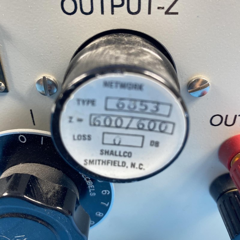 Shallco INC. Attenuation Network Type T690C Range 0-100 dB 600 OHMS #1 gallery