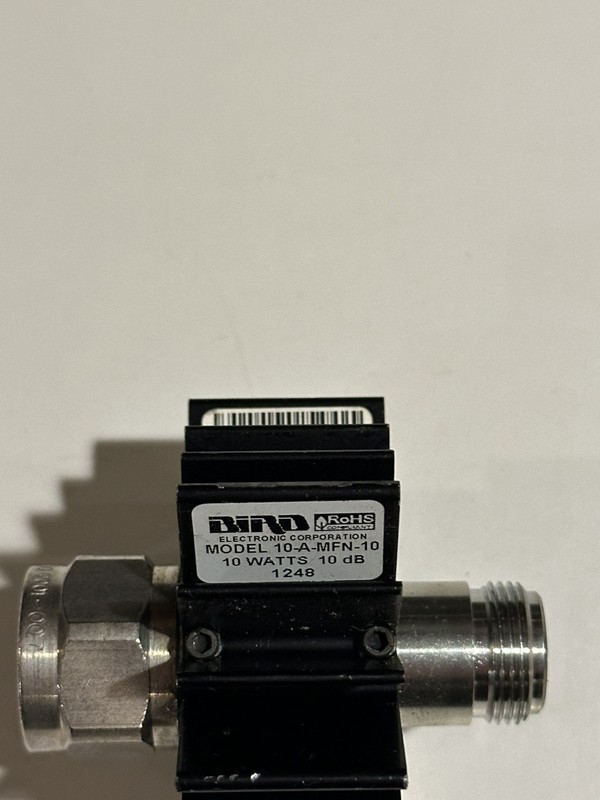 Bird Model 10-A-MFN-10 10 Watts 10 dB Attenuator