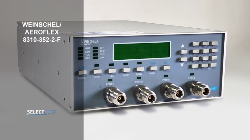 AEROFLEX/WEINSCHEL 8310-352-2-F PROGRAMMABLE 103 dB, DC-6GHz ATTENUATOR (REF: H)