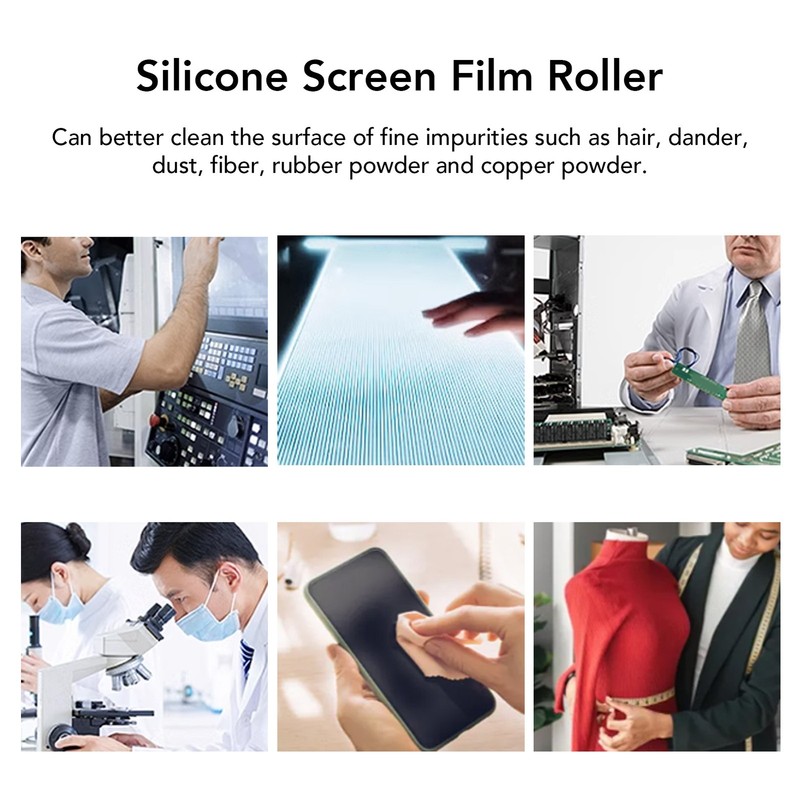 Silicone Soft Dust Removal Roller For Film And Hair Cleaning Tool Popular