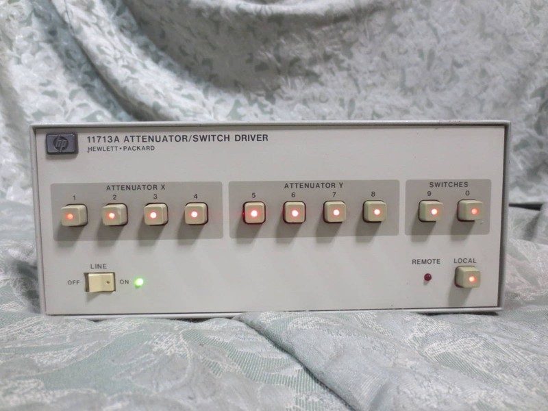 HP 11713A Attenuator Switch Driver Tested Working Power Cable Included