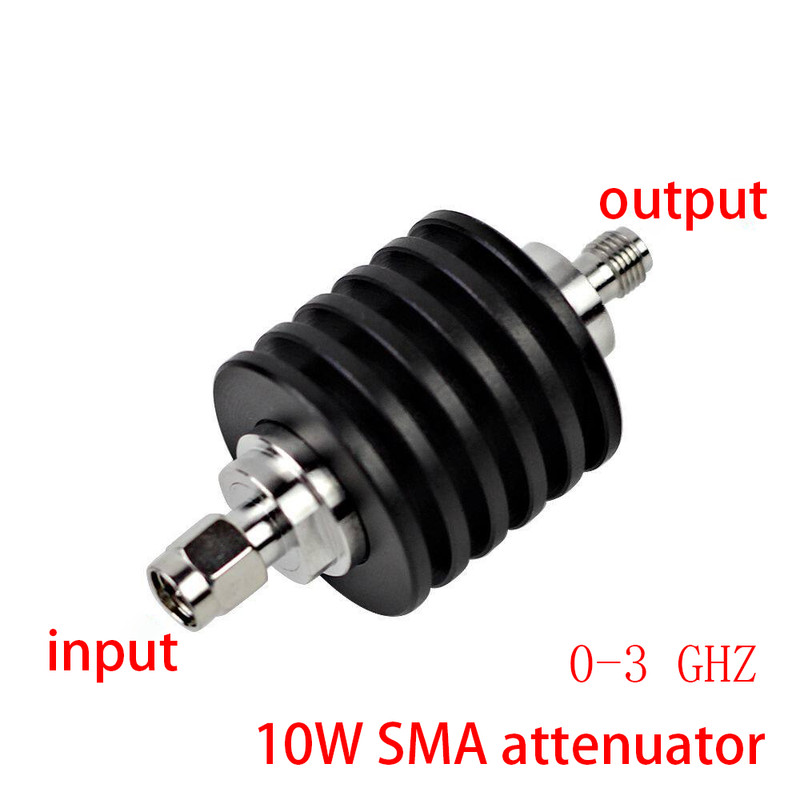 OEM SMA-Type 10W Coaxial Fixed Attenuator DC-3GHz Optional 3dB 5dB 1-30dB