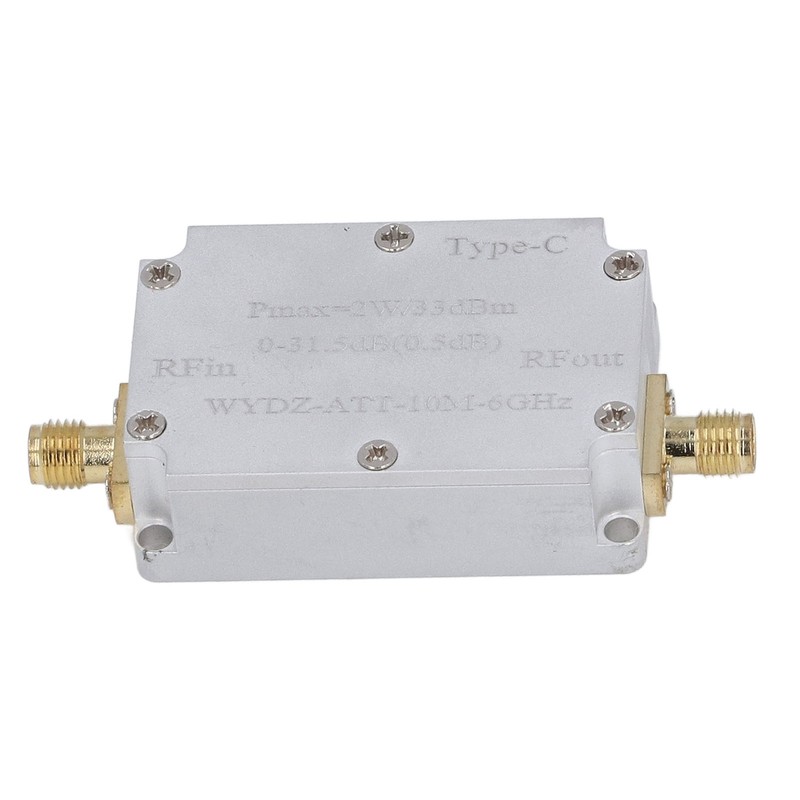 Digital Attenuator TYPE C SMA Female 2W 0‑31.5dB 10M‑6GHZ CNC Digital Attenuator gallery