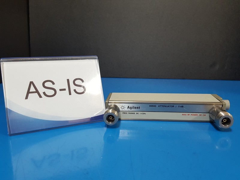 Agilent 8494G: Programmable Step Attenuator DC, 11dB 4GHz,Opt. 001 As-is (0212)