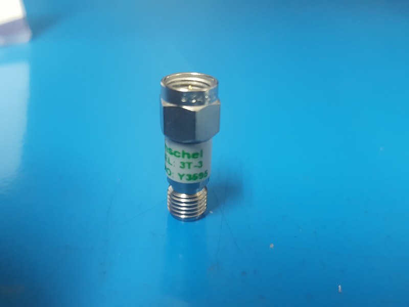 Weinschel 3T-3: Coaxial RF Attenuator 2 W, DC-12.4 GHz (Y3595) gallery