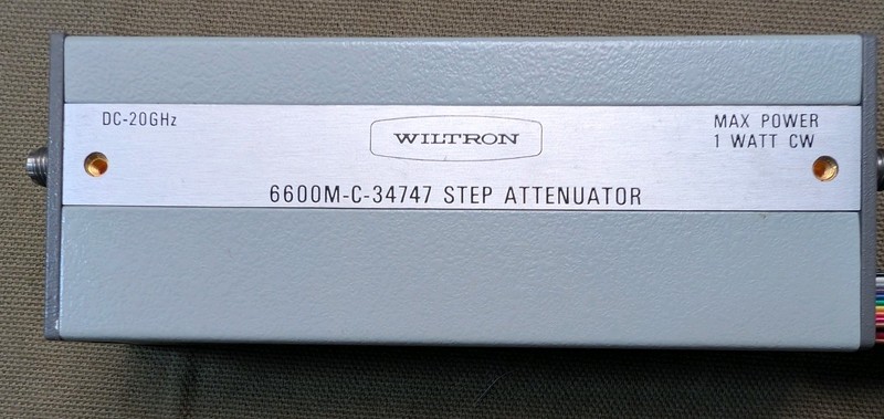Wiltron 6600M-C-34747 0-110dB Programmable Step Attenuator DC-20GHz 10dB Steps gallery