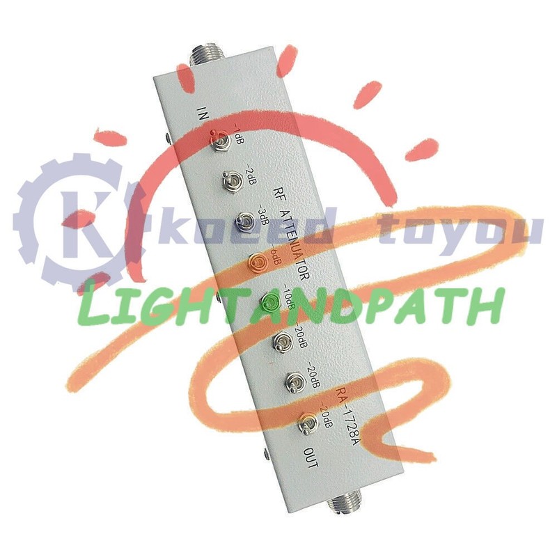 1Pcs New 0 - 82DB VARIABLE/ STEP ATTENUATOR 50 OHM for Radio Transmitter~