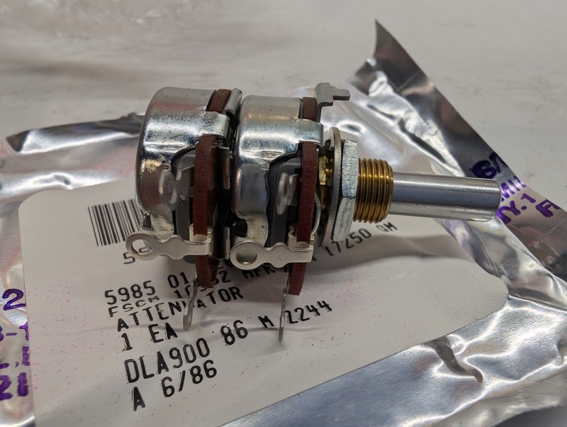 Variable Attenuator NSN 5985-01-126-7775 17250 OHM Rotary DLA NOS gallery