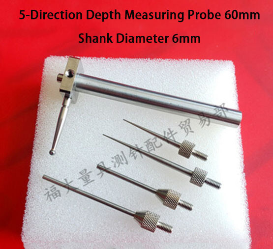 TESA TRIMOS Height Indicator Probe 6mm 5-Direction L=60 80 120mm Original New