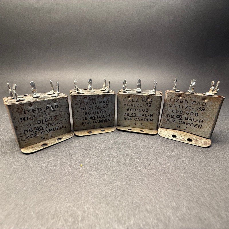 VINTAGE RCA MI-4171-39 600/600 40DB LOT OF 4 ATTENUATORS UNTESTED