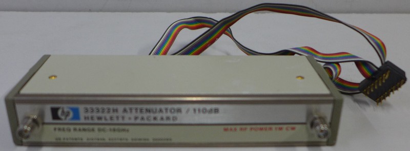 HP 33322H Opt H90 Prog. Attenuator DC-18 GHz, 0-110 dB, 10 dB step, 24 VDC