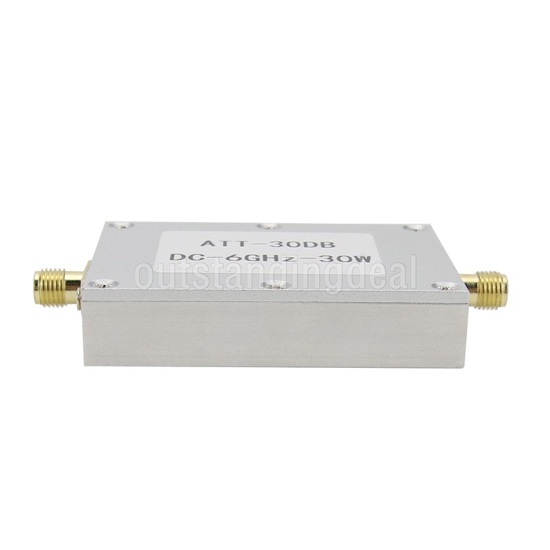 DC-6GHz 30W 30DB RF Attenuator fixed Attenuator SMA Female + SMA Female ot25 gallery