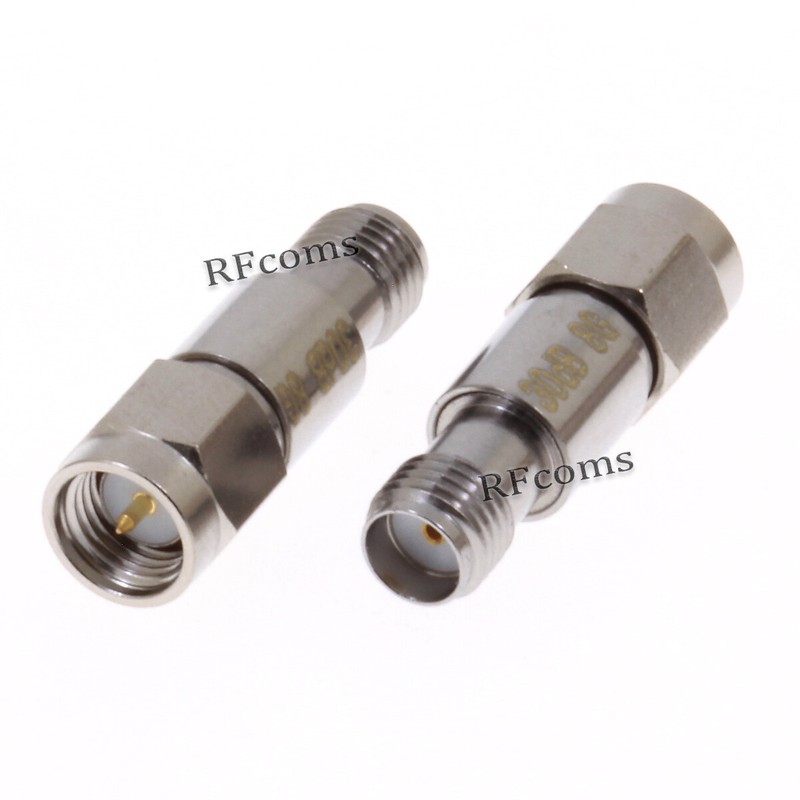 SMA Fixed Attenuator 30DB Male to Female 8GHz 2W Constant RF Coaxial Attenuator