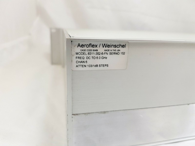 Aeroflex Weinschel 8311-352-6-FN 6GHz 6-Ch 103/1dB Steps Programmable Attenuator gallery